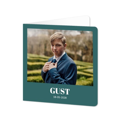 Foldede Fotokort kvadratisk runde hjørner 14,3 x 14,3 cm