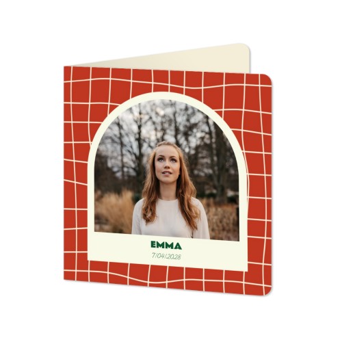 Folded Card square rounded corners 14,3 x 14,3 cm