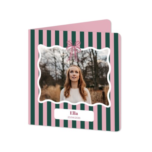 Gevouwen Kaart vierkant met ronde hoeken 14,3 x 14,3 cm Gevouwen Kaart vierkant met ronde hoeken 14,3 x 14,3 cm