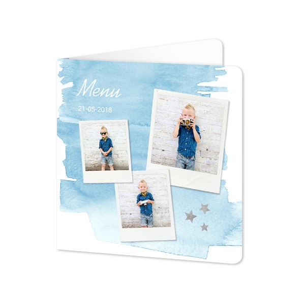 Foldede Fotokort kvadratisk runde hjørner 14,3 x 14,3 cm Foldede Fotokort kvadratisk runde hjørner 14,3 x 14,3 cm