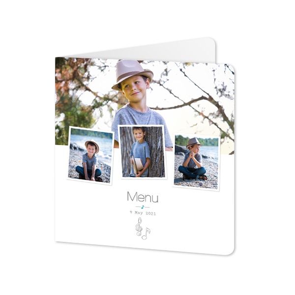 Folded Card square rounded corners 14,3 x 14,3 cm