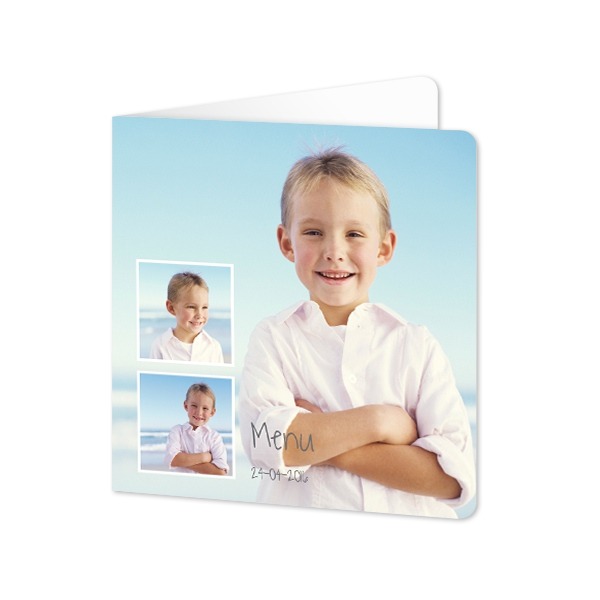 Folded Card square rounded corners 14,3 x 14,3 cm