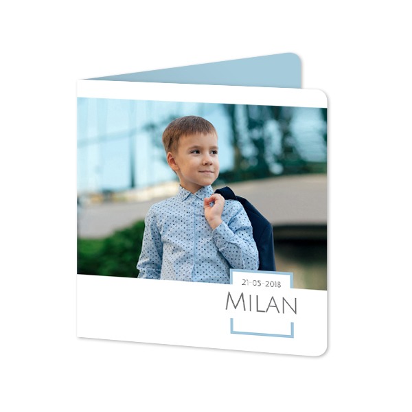 Text On Colored Frame Square