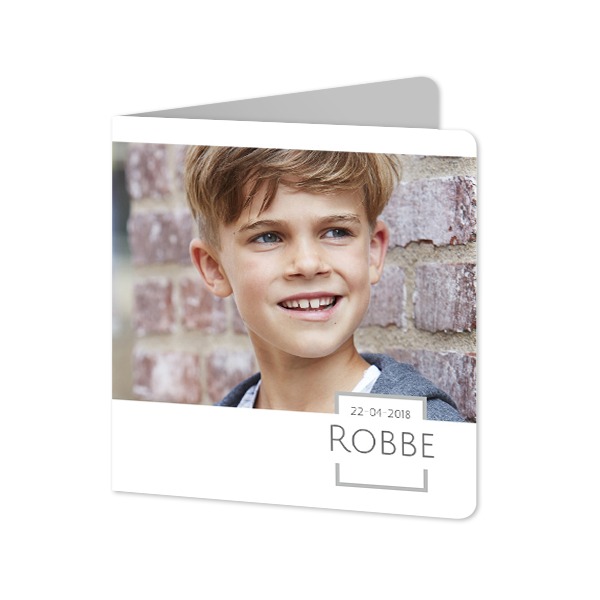 Folded Card square rounded corners 14,3 x 14,3 cm