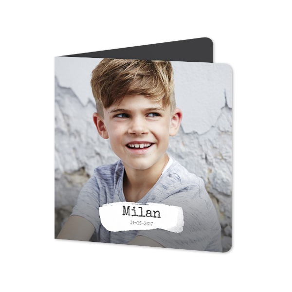 Folded Card square rounded corners 14,3 x 14,3 cm