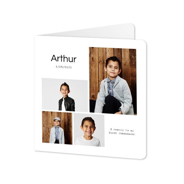 Falt-Grusskarte quadratisch mit abgerundeten Ecken 14,3 x 14,3 cm