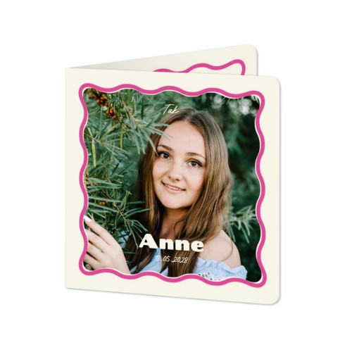 Foldede Fotokort kvadratisk runde hjørner 14,3 x 14,3 cm Foldede Fotokort kvadratisk runde hjørner 14,3 x 14,3 cm