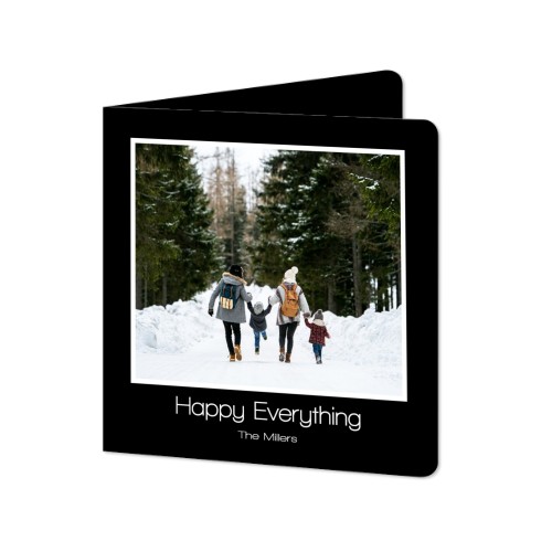 Faire-part 2 volets Carré coins arrondis 14,3 x 14,3 cm