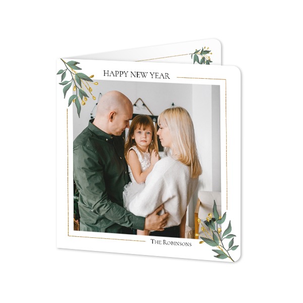 Folded Card square rounded corners 14,3 x 14,3 cm
