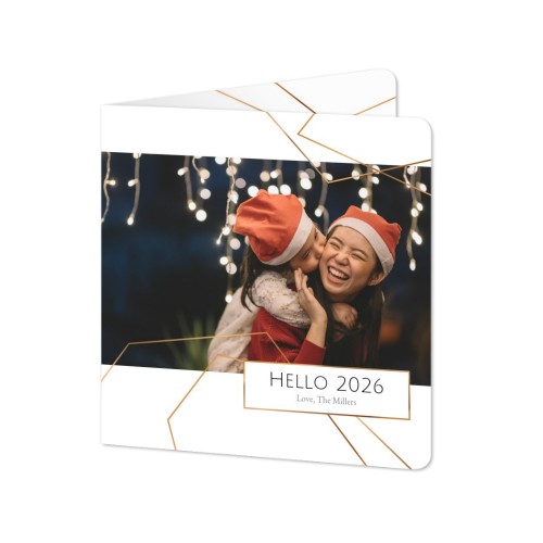 Faire-part 2 volets Carré coins arrondis 14,3 x 14,3 cm Faire-part 2 volets Carré coins arrondis 14,3 x 14,3 cm