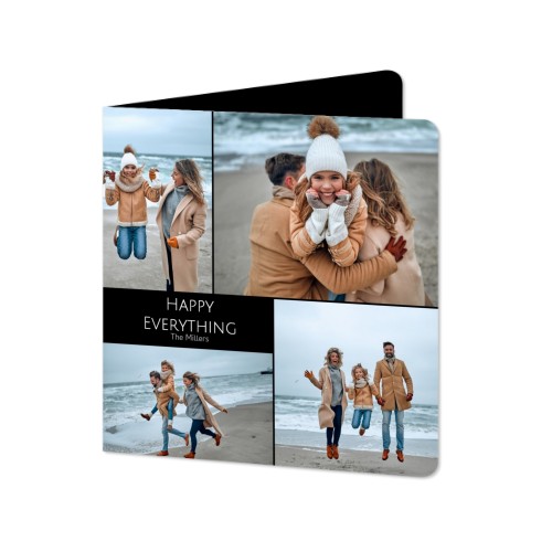 Folded Card square rounded corners 14,3 x 14,3 cm