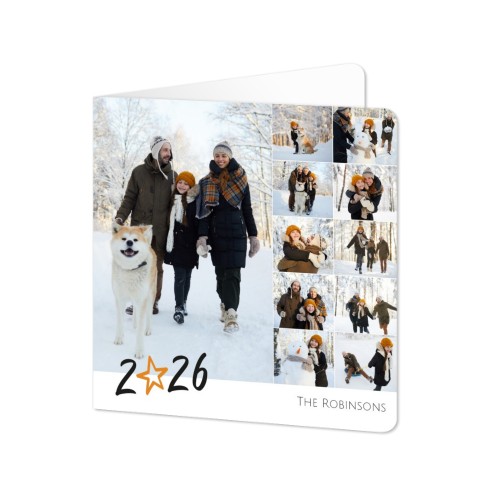 Foldede Fotokort kvadratisk runde hjørner 14,3 x 14,3 cm