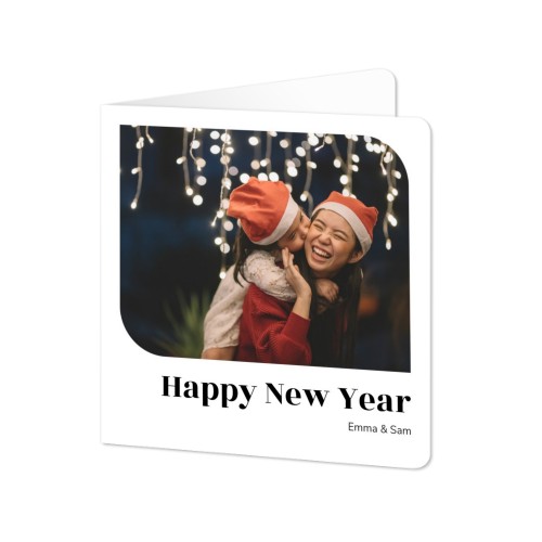 Folded Card square rounded corners 14,3 x 14,3 cm