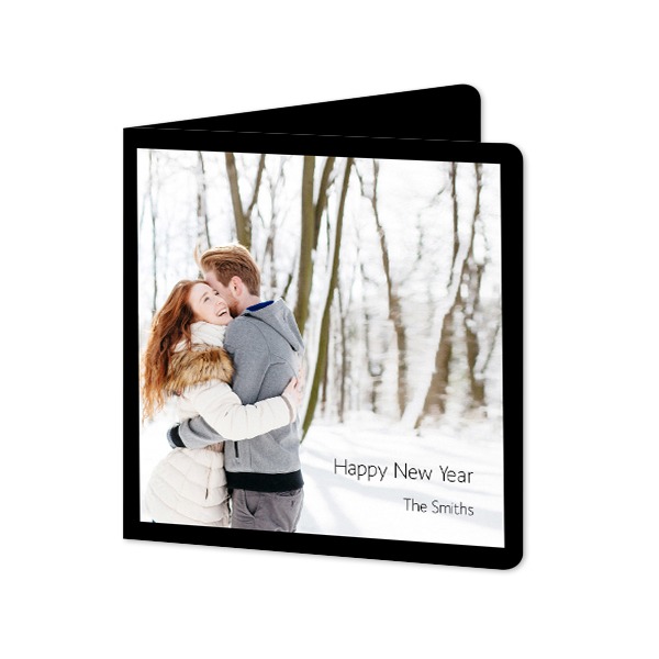 Falt-Grusskarte quadratisch mit abgerundeten Ecken 14,3 x 14,3 cm