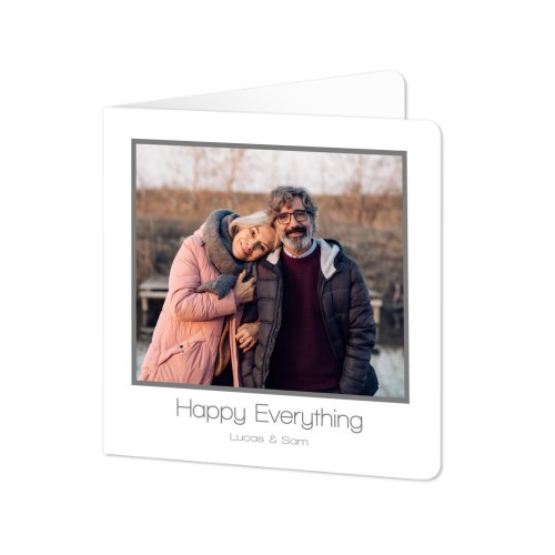 Faire-part 2 volets Carré coins arrondis 14,3 x 14,3 cm Faire-part 2 volets Carré coins arrondis 14,3 x 14,3 cm