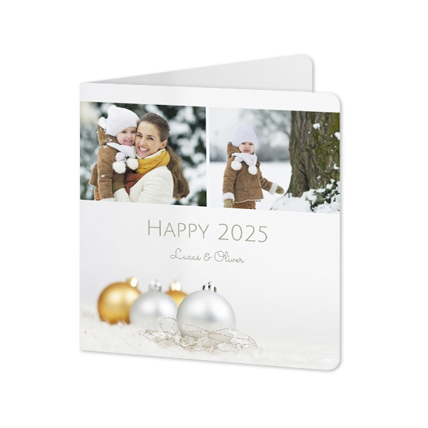 Vikta Fotokort kvadratiska rundade hörn 14,3 x 14,3 cm