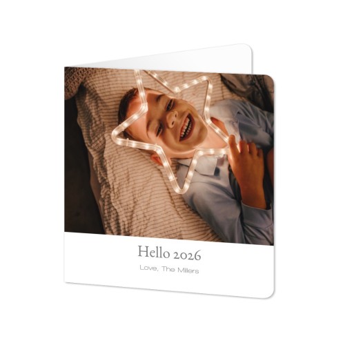 Foldede Fotokort kvadratisk runde hjørner 14,3 x 14,3 cm