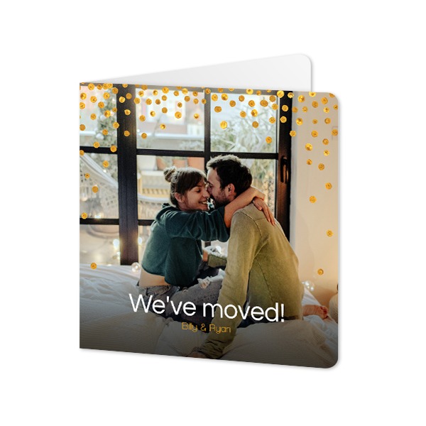 Folded Card square rounded corners 14,3 x 14,3 cm