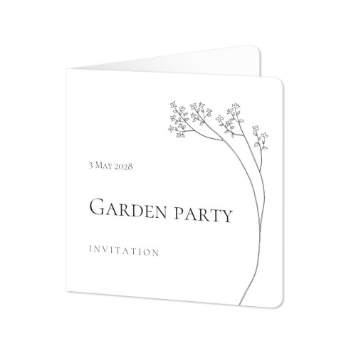 Doble Fotokort kvadratisk runde hjørner 14,3 x 14,3 cm