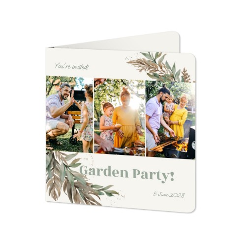 Folded Card square rounded corners 14,3 x 14,3 cm