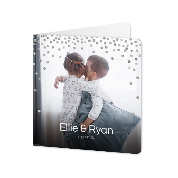 Foldede Fotokort kvadratisk runde hjørner 14,3 x 14,3 cm