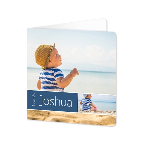 Falt-Grusskarte quadratisch mit abgerundeten Ecken 14,3 x 14,3 cm