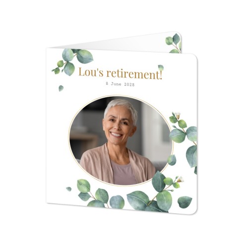 Folded Card square rounded corners 14,3 x 14,3 cm