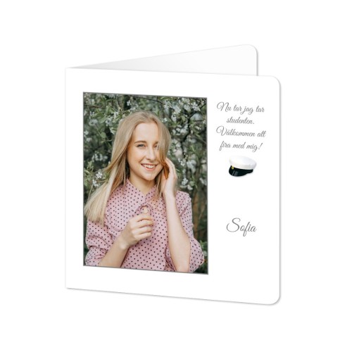 Vikta Fotokort kvadratiska rundade hörn 14,3 x 14,3 cm