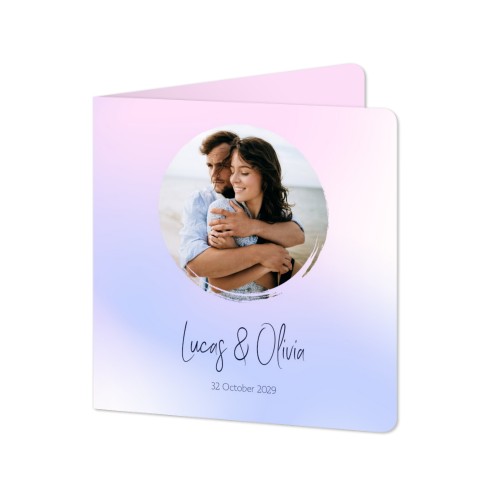 Folded Card square rounded corners 14,3 x 14,3 cm Folded Card square rounded corners 14,3 x 14,3 cm