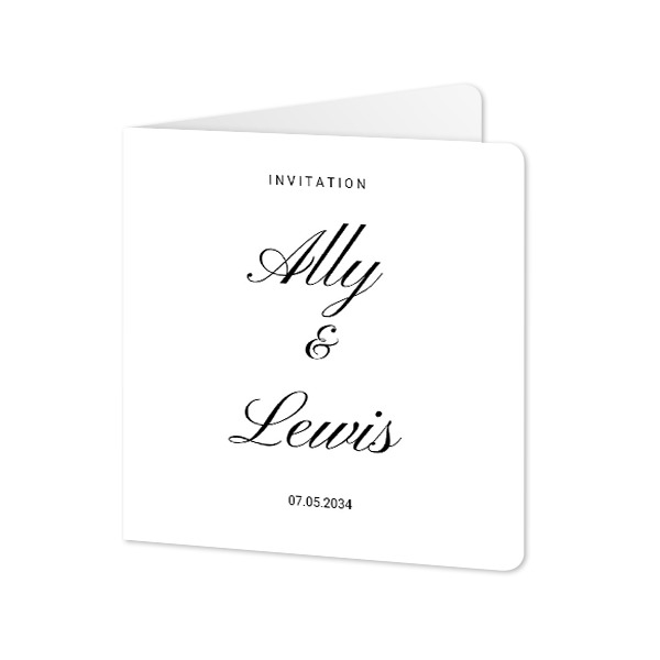 Vikta Fotokort kvadratiska rundade hörn 14,3 x 14,3 cm