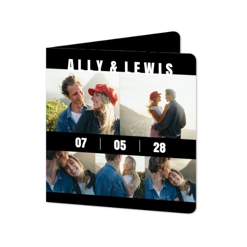 Folded Card square rounded corners 14,3 x 14,3 cm