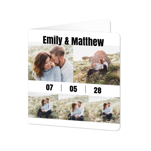 Folded Card square rounded corners 14,3 x 14,3 cm