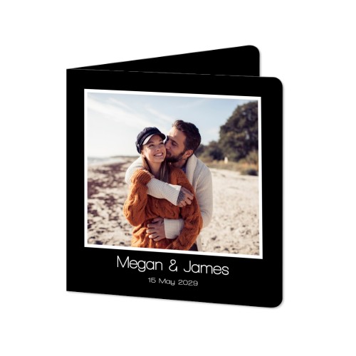 Folded Card square rounded corners 14,3 x 14,3 cm