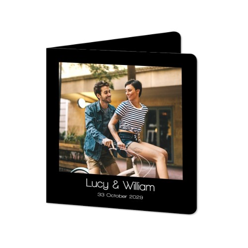 Folded Card square rounded corners 14,3 x 14,3 cm