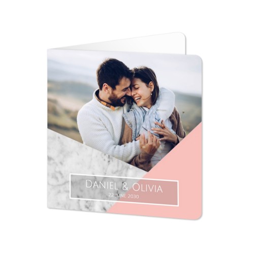 Folded Card square rounded corners 14,3 x 14,3 cm