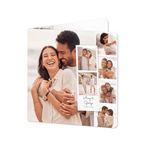 Folded Card square rounded corners 14,3 x 14,3 cm