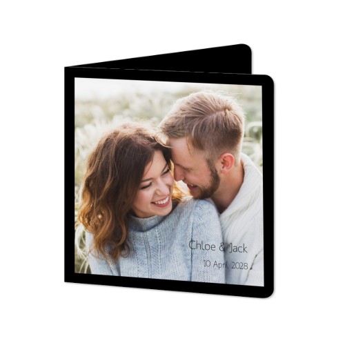 Folded Card square rounded corners 14,3 x 14,3 cm