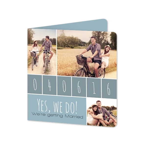 Faire-part 2 volets Carré coins arrondis 14,3 x 14,3 cm Faire-part 2 volets Carré coins arrondis 14,3 x 14,3 cm