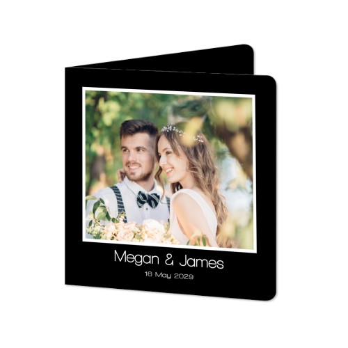 Folded Card square rounded corners 14,3 x 14,3 cm