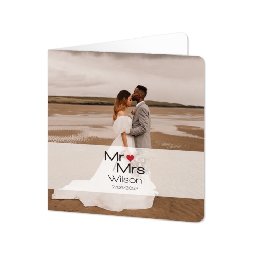 Folded Card square rounded corners 14,3 x 14,3 cm