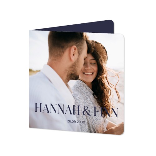 Foldede Fotokort kvadratisk runde hjørner 14,3 x 14,3 cm