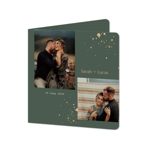 Vikta Fotokort kvadratiska rundade hörn 14,3 x 14,3 cm Vikta Fotokort kvadratiska rundade hörn 14,3 x 14,3 cm