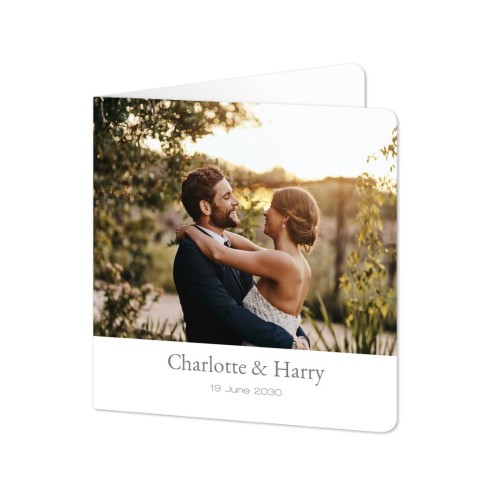 Folded Card square rounded corners 14,3 x 14,3 cm