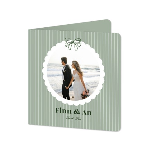 Folded Card square rounded corners 14,3 x 14,3 cm