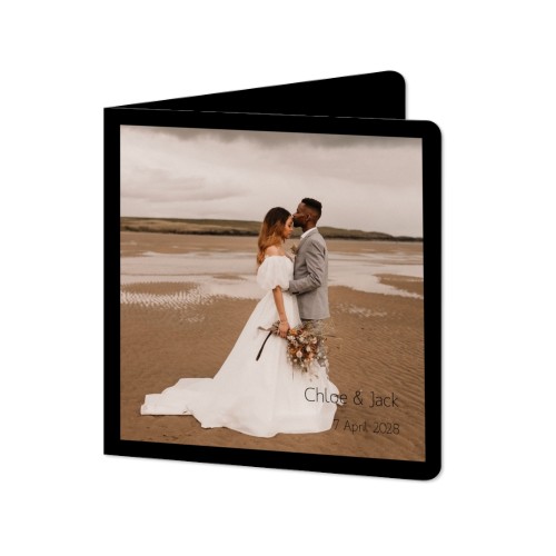 Folded Card square rounded corners 14,3 x 14,3 cm