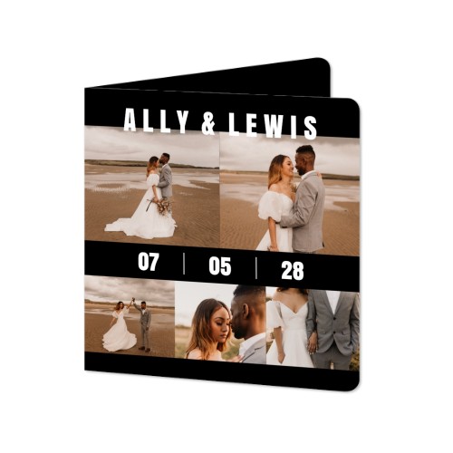 Folded Card square rounded corners 14,3 x 14,3 cm