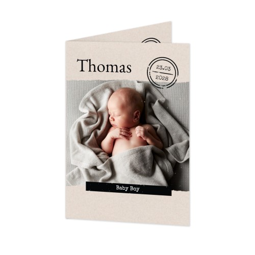 Falt-Grusskarte Hochformat 10 x 14,3 cm