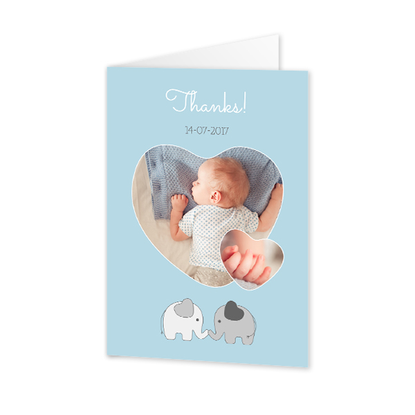 Doble Fotokort Stående 10 x 14,3 cm