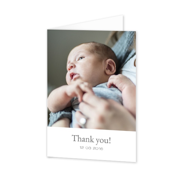 Faire-part 2 volets Portrait 10 x 14,3 cm