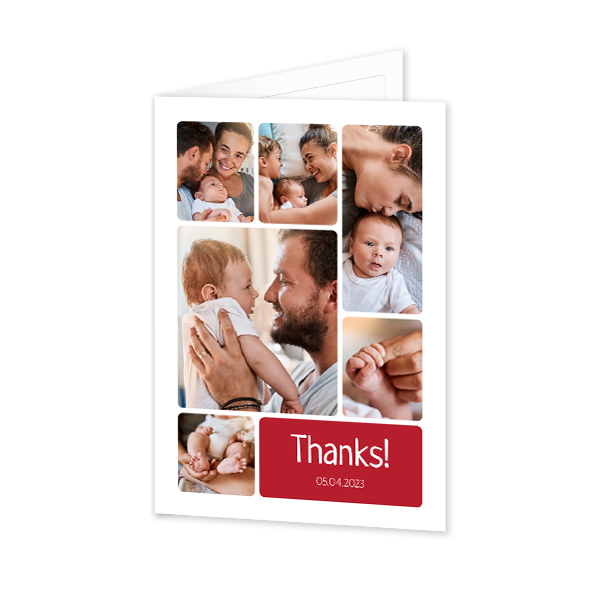 Folded Card Portrait 10 x 14,3 cm